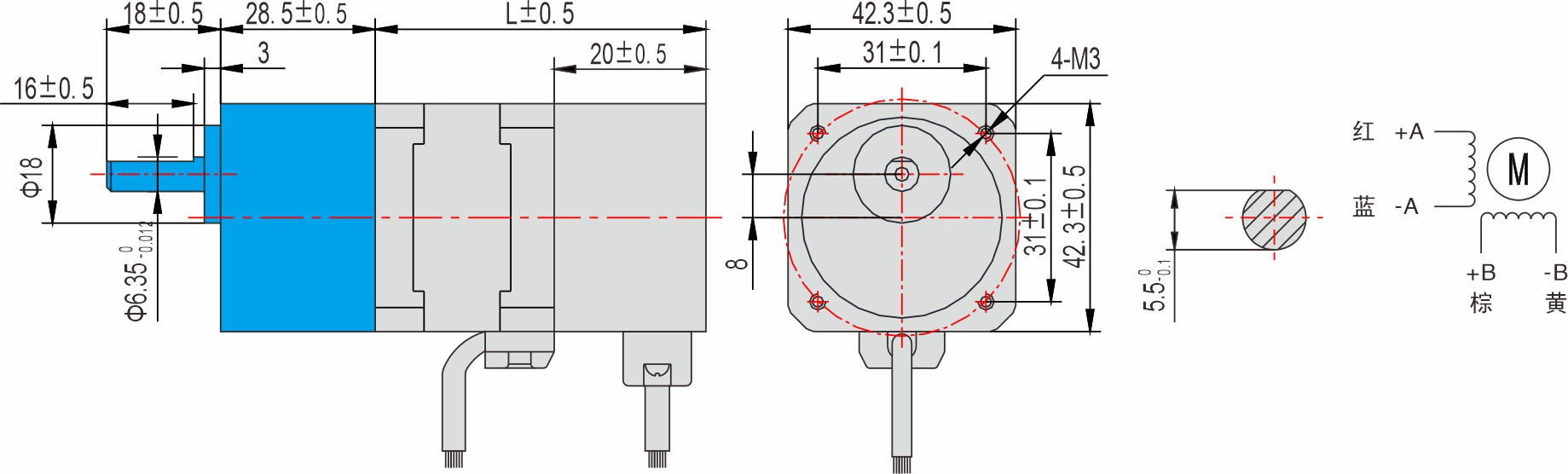 42mm 系列 偏心齒輪箱閉環(huán)步進(jìn)電機(jī)